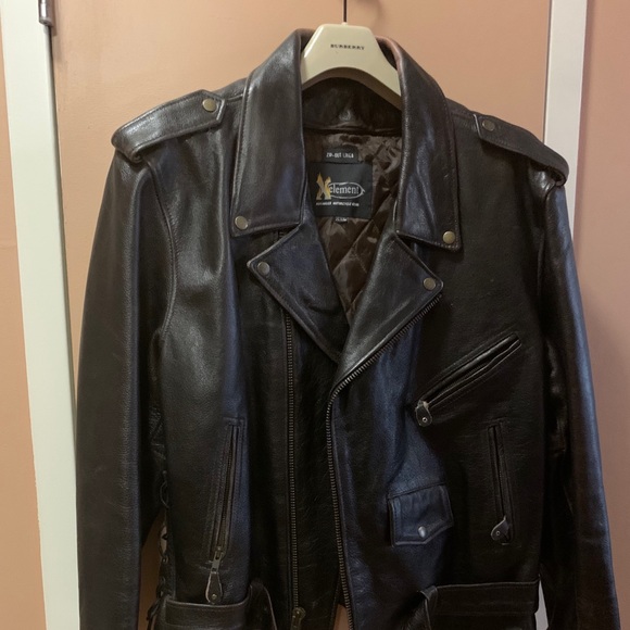 Women’s distressed Motorcycle Leather Jacket - Picture 2 of 4